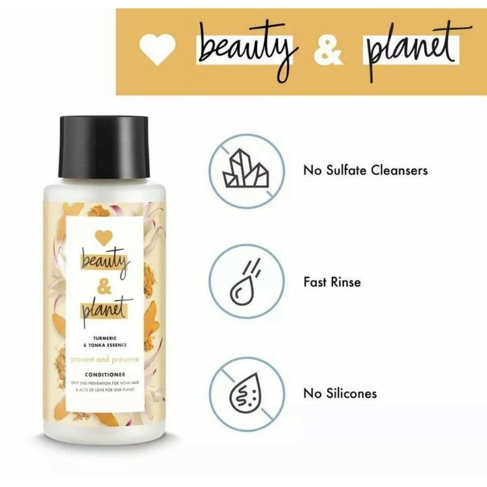 Love Beauty & Planet Turmeric Tonka Essence Prevent Preserve Conditioner 13.5... - Picture 3 of 5